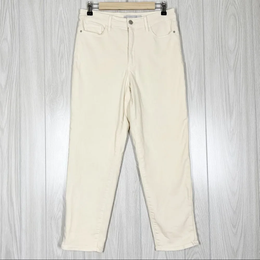 Athleta | Pale Yellow Sculptek Flex Straight Leg Ankle Jean Size 10 - Picture 2 of 11